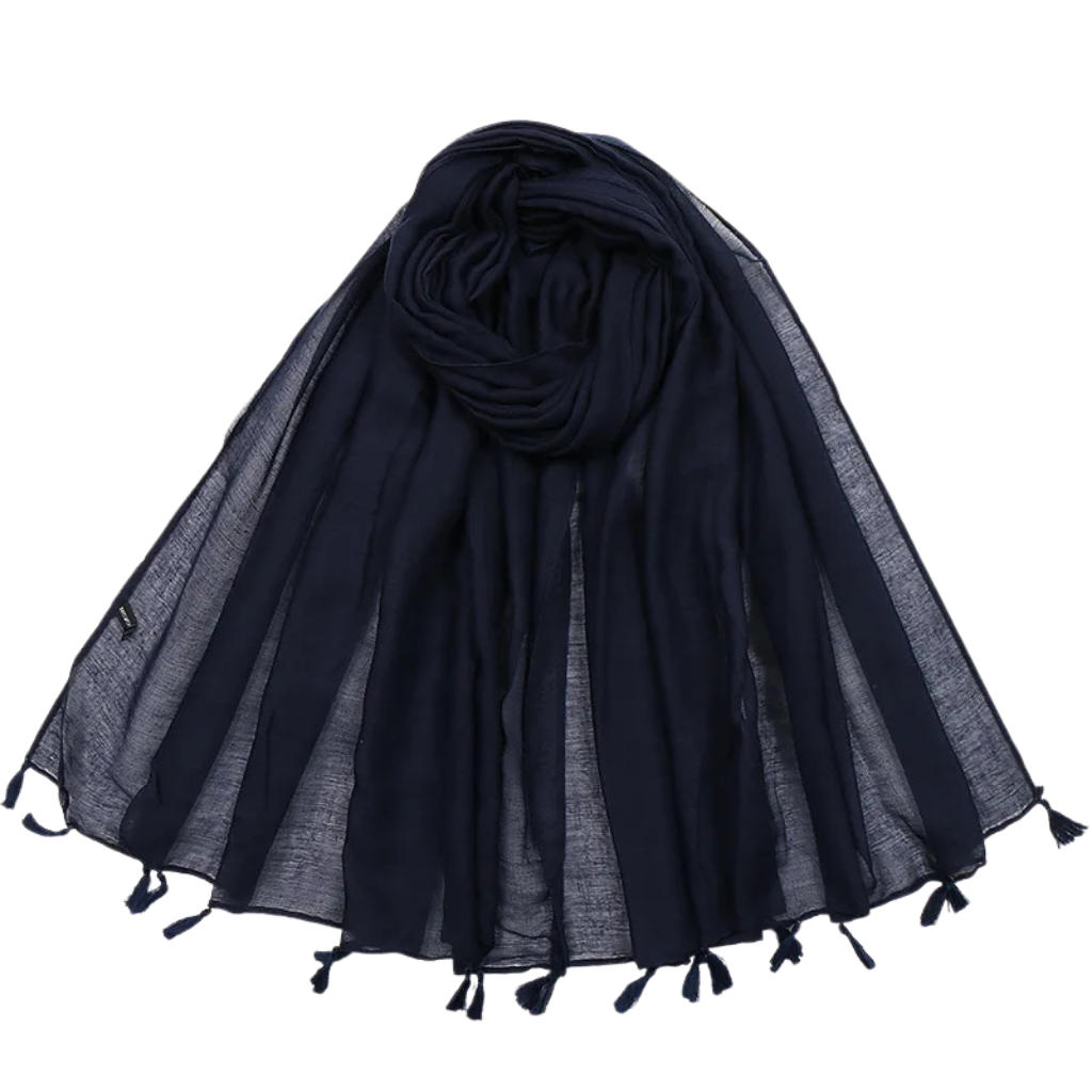 Foulard Viscose Femme - Bleu Marine - 180*90cm