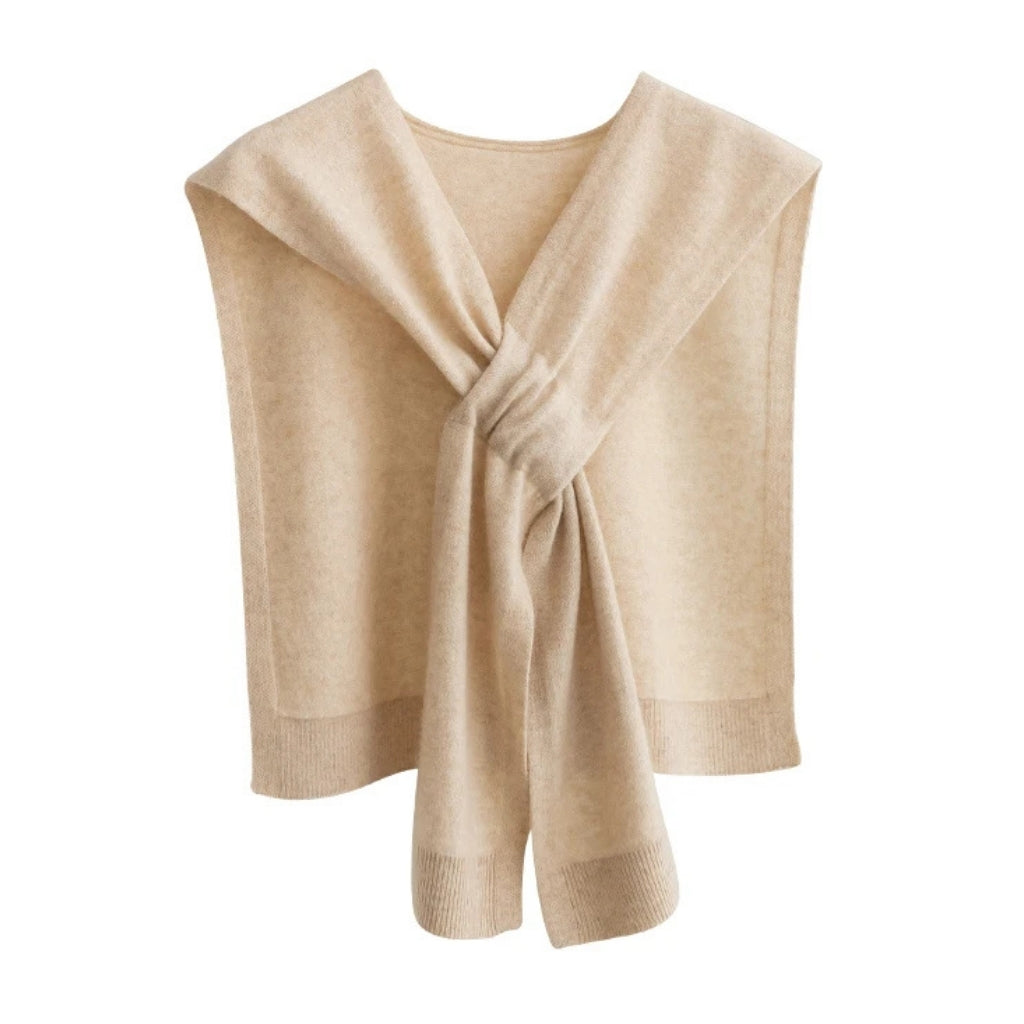 Mini Châle d'Épaule en Cachemire - Beige Clair - 100*45cm