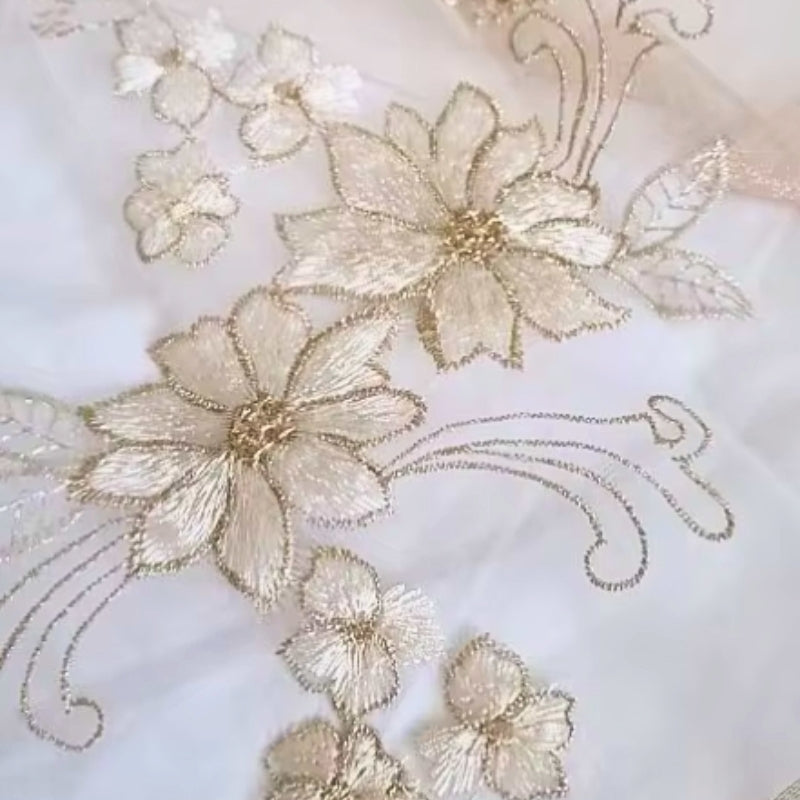 Etole Blanche Mariage Blanc et Beige 80x190cm