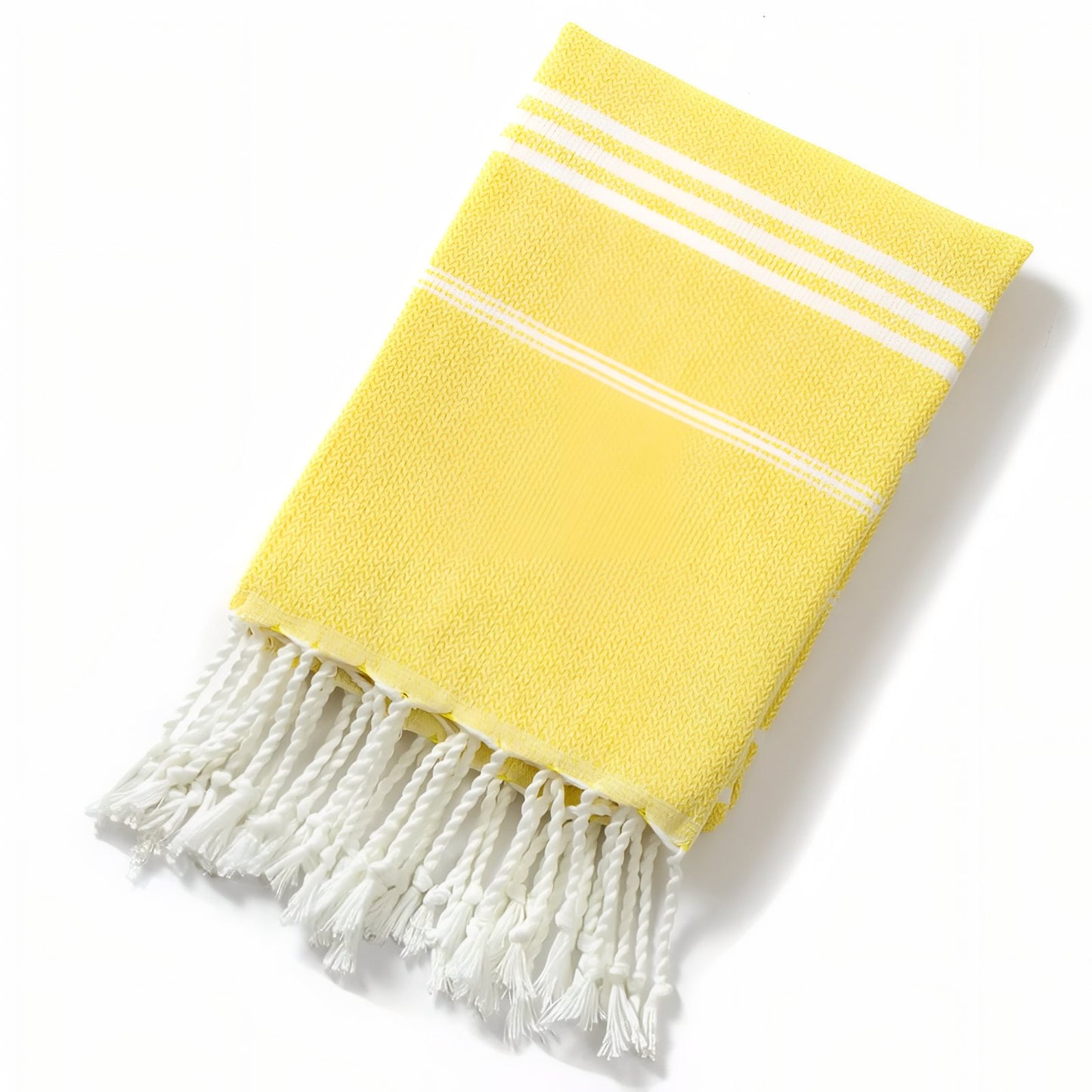 Serviette de Plage Fouta - Jaune - 90x180cm