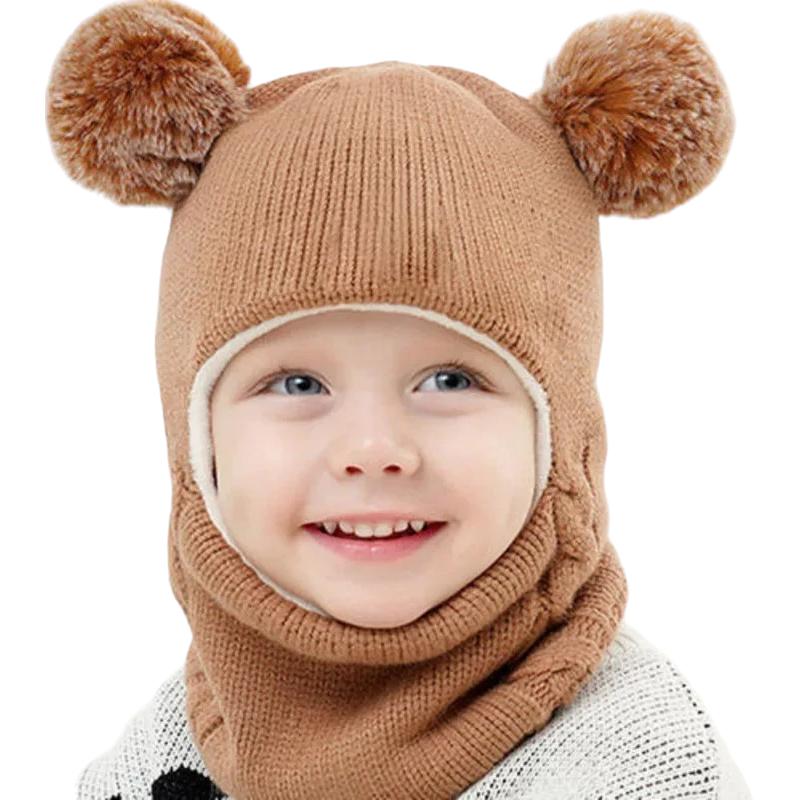 Cagoule Enfant 4 ans Marron Clair 1-4ans / 48-52cm