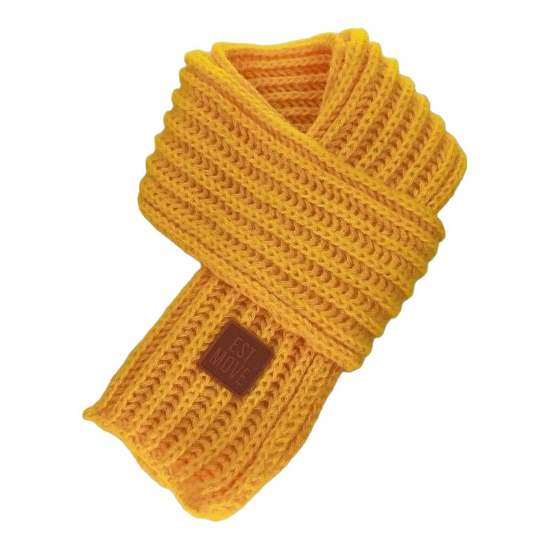 Echarpe Enfant Hiver Jaune Moutarde 122*9cm
