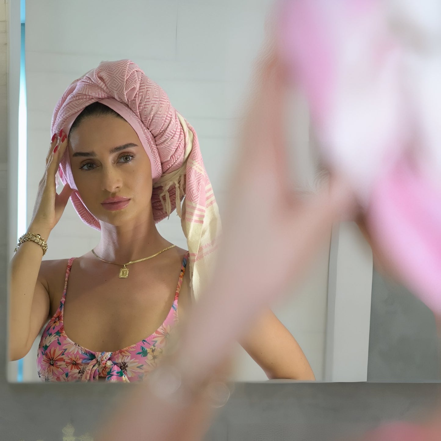 Fouta de Plage en Coton Coloré à Franges