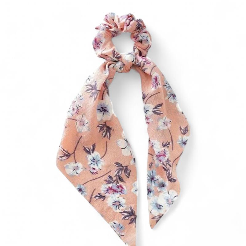 Chouchou Foulard Cheveux Rose Clair