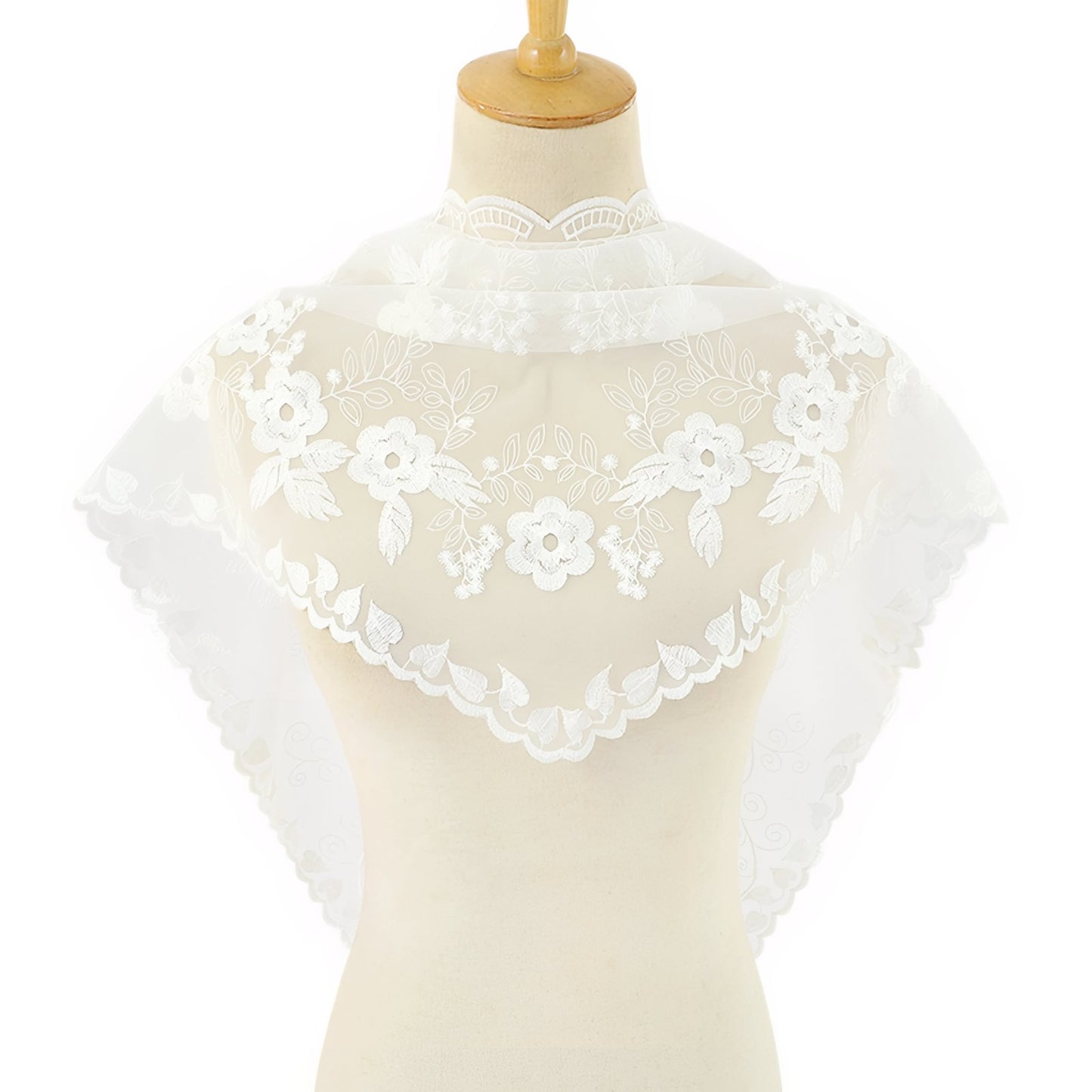 Châle Blanc Dentelle - Blanc - 148*48cm