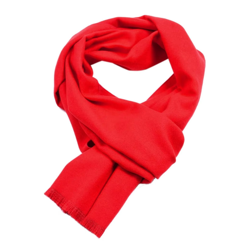 Echarpe Homme Rouge Rouge 180x30cm