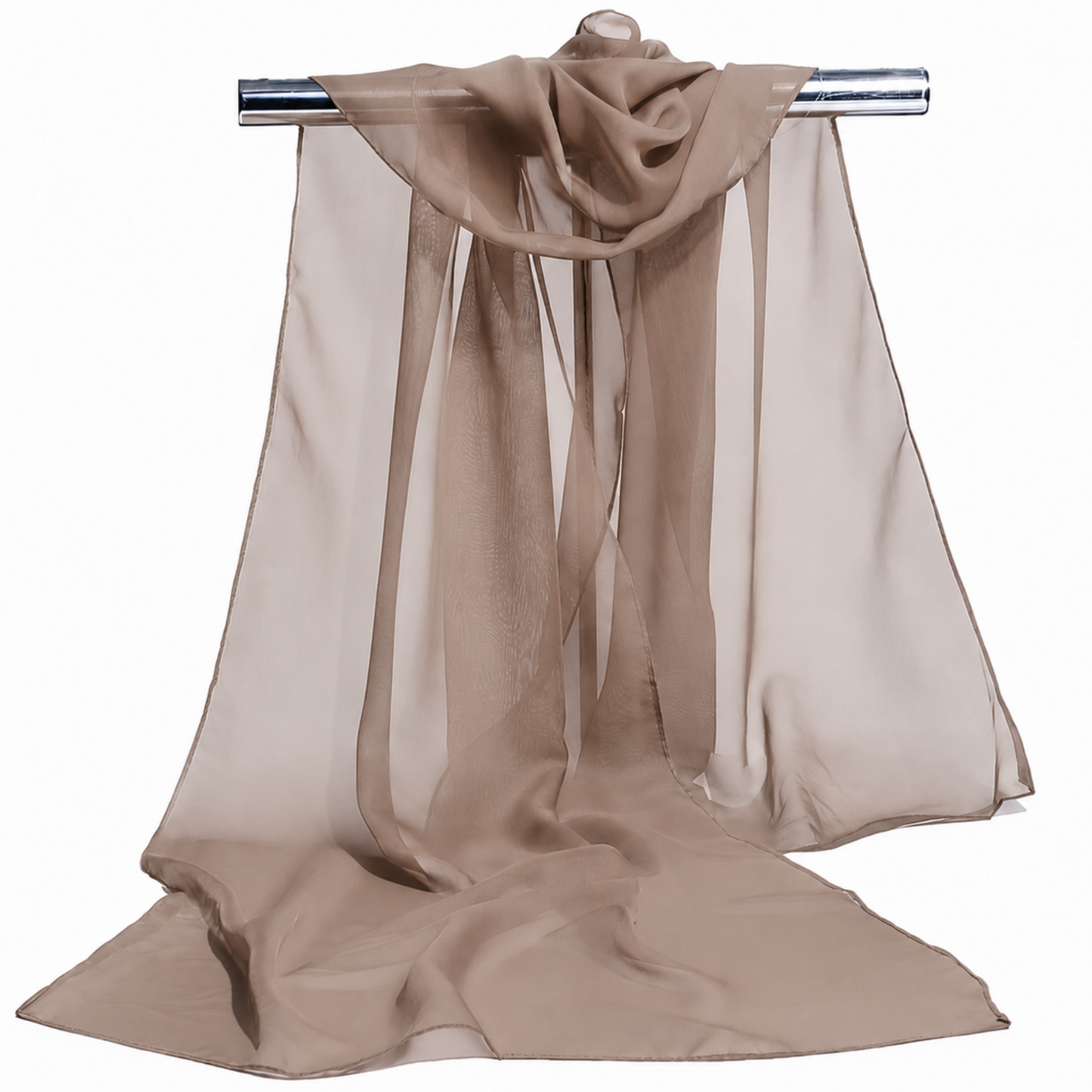 Châle de Soirée Femme - Taupe - 160x50cm
