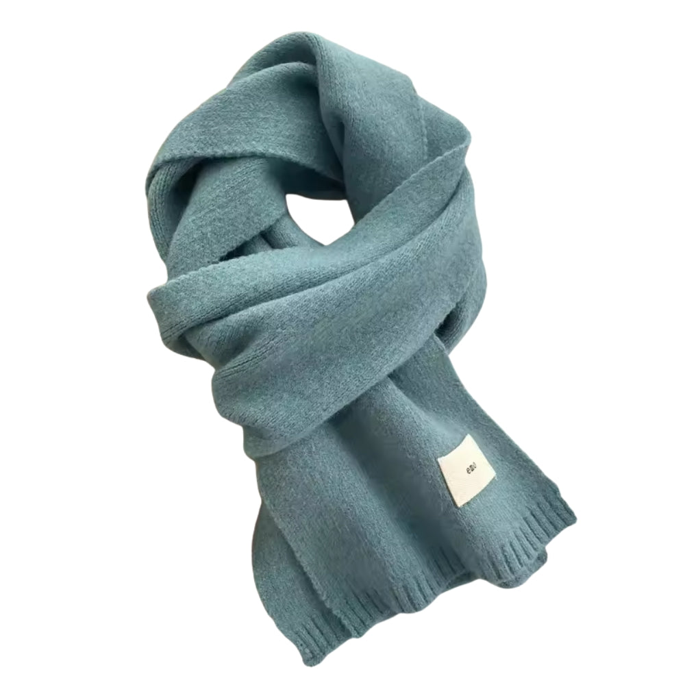 Echarpe Fine Femme Couleur Unie - Bleu Poudré - 160x20cm