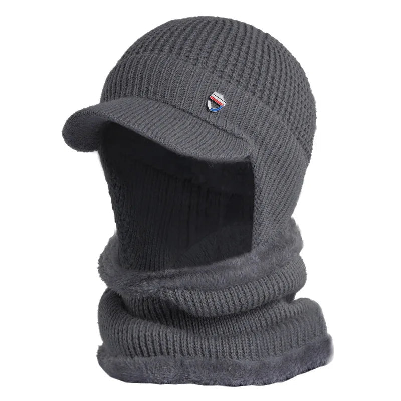 Casquette Cagoule Homme Gris Foncé 56-60cm
