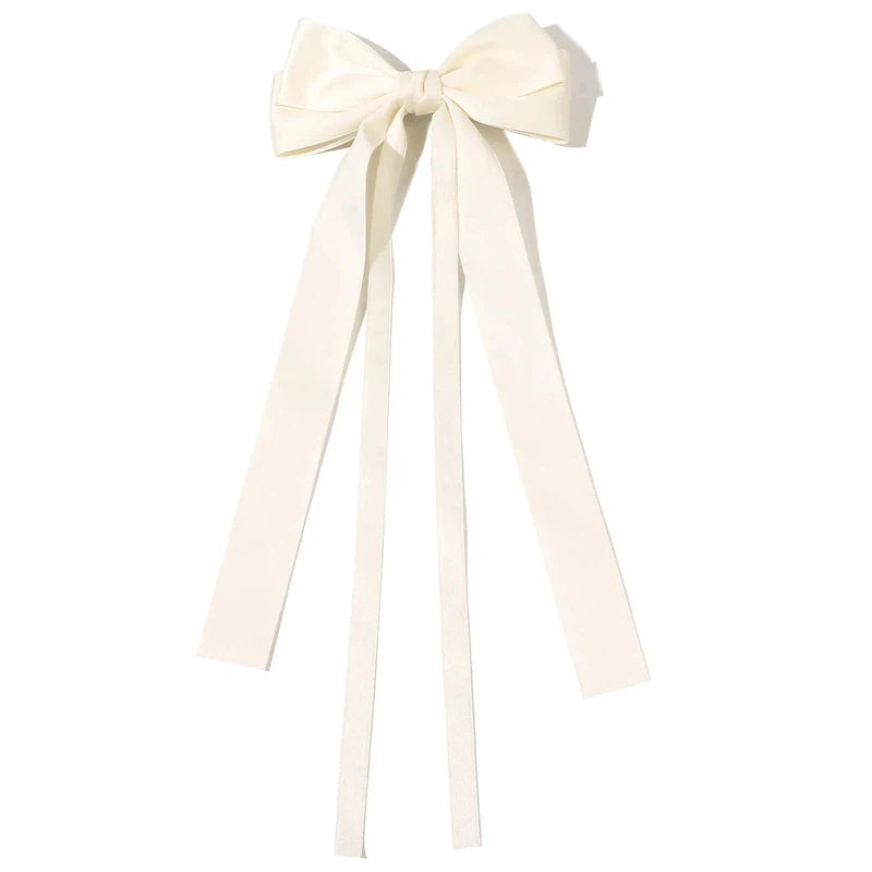 Noeud Papillon Cheveux Crème