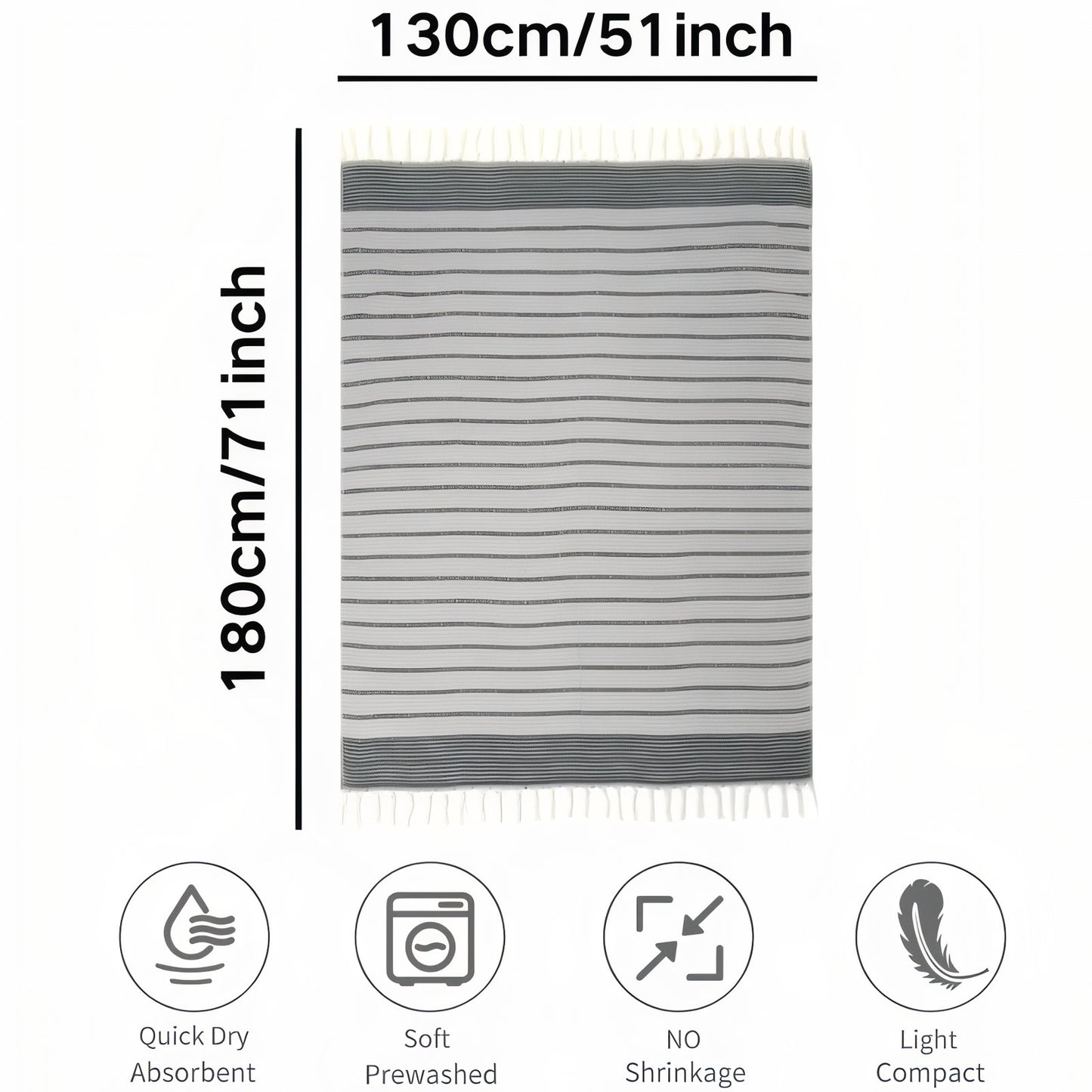 Fouta de Plage Nid d'Abeille