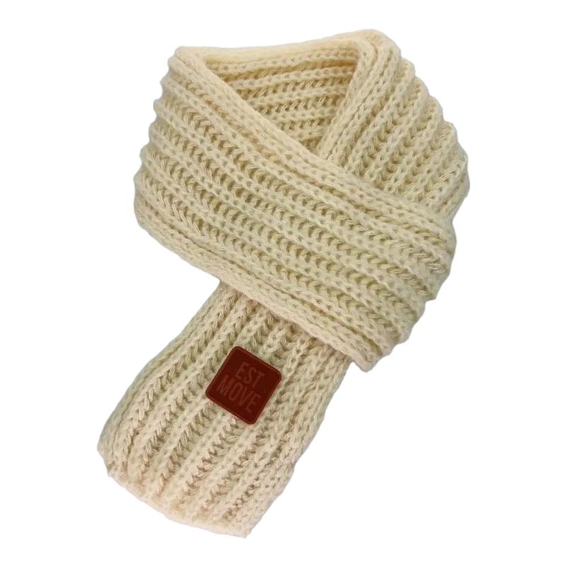 Echarpe Enfant Hiver Crème 122*9cm