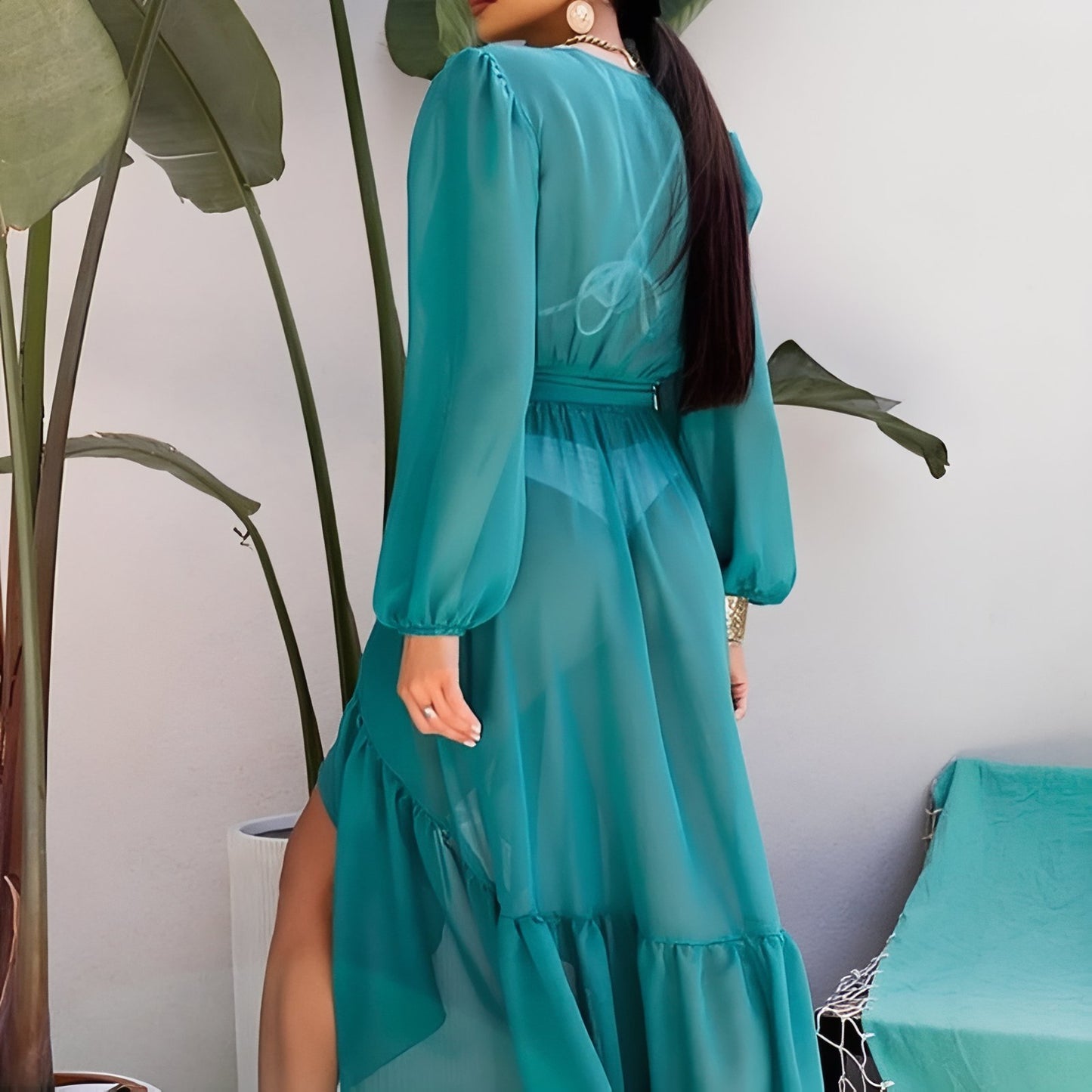 Kimono Chic de Plage uni