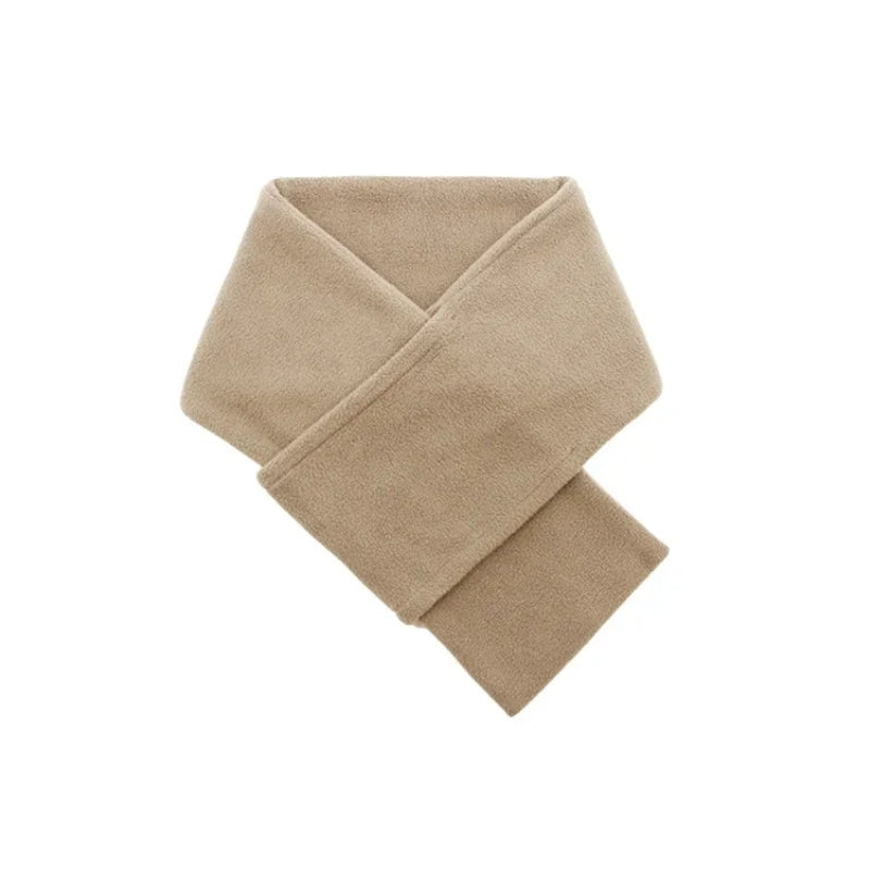 Echarpe Courte Polaire Homme - Beige Clair - 80*14cm