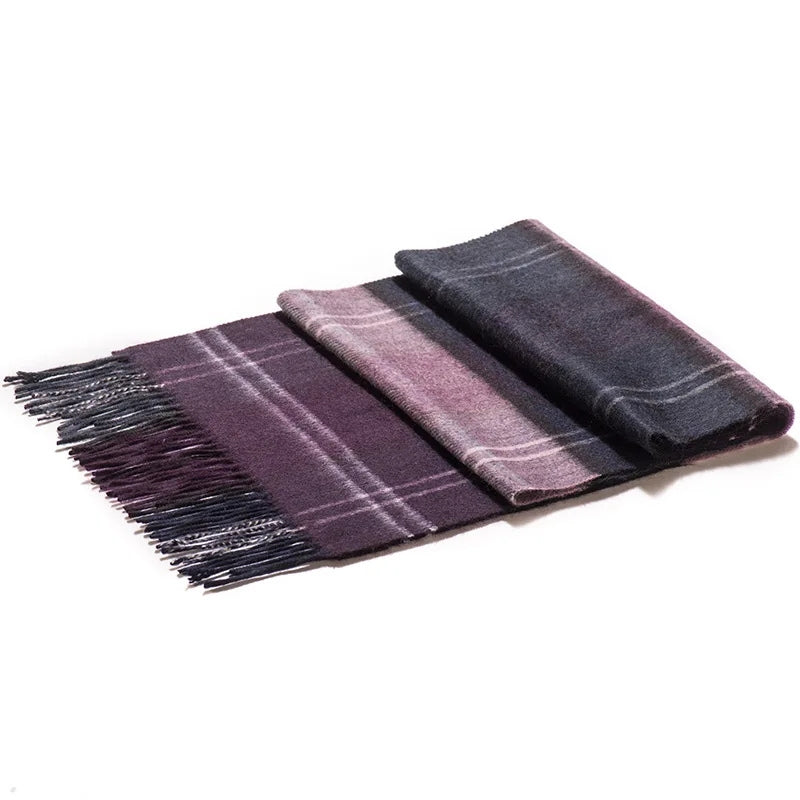 Echarpe Laine à Carreaux Homme