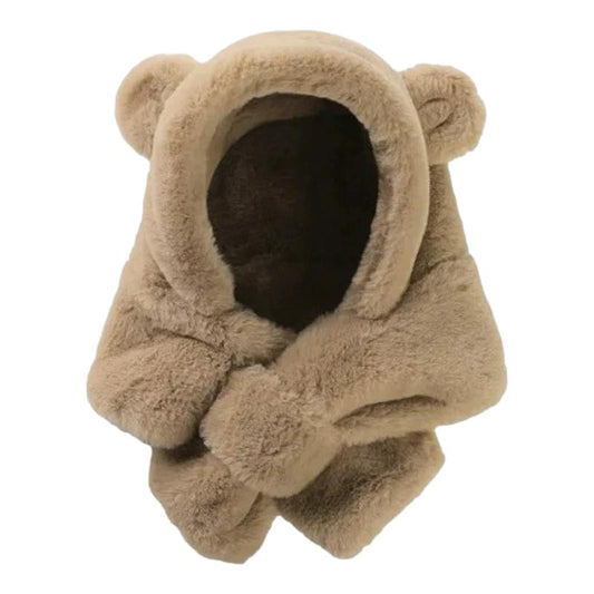 Capuche Echarpe Enfant Taupe 46-50cm / 6-24 mois