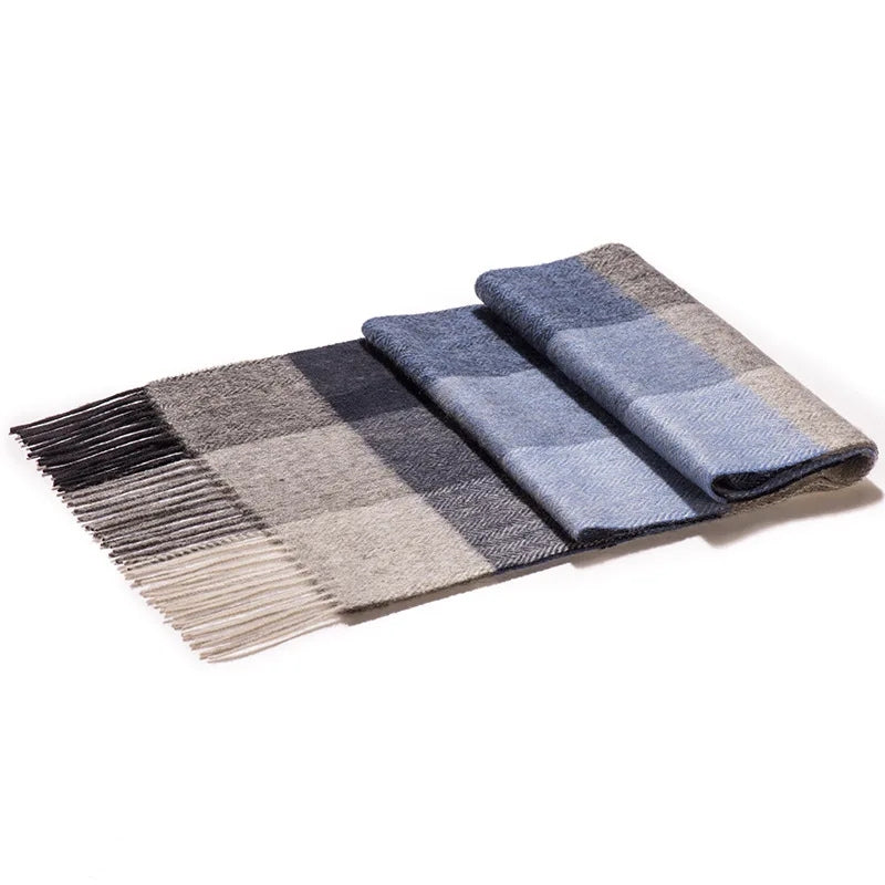 Echarpe Laine à Carreaux Homme