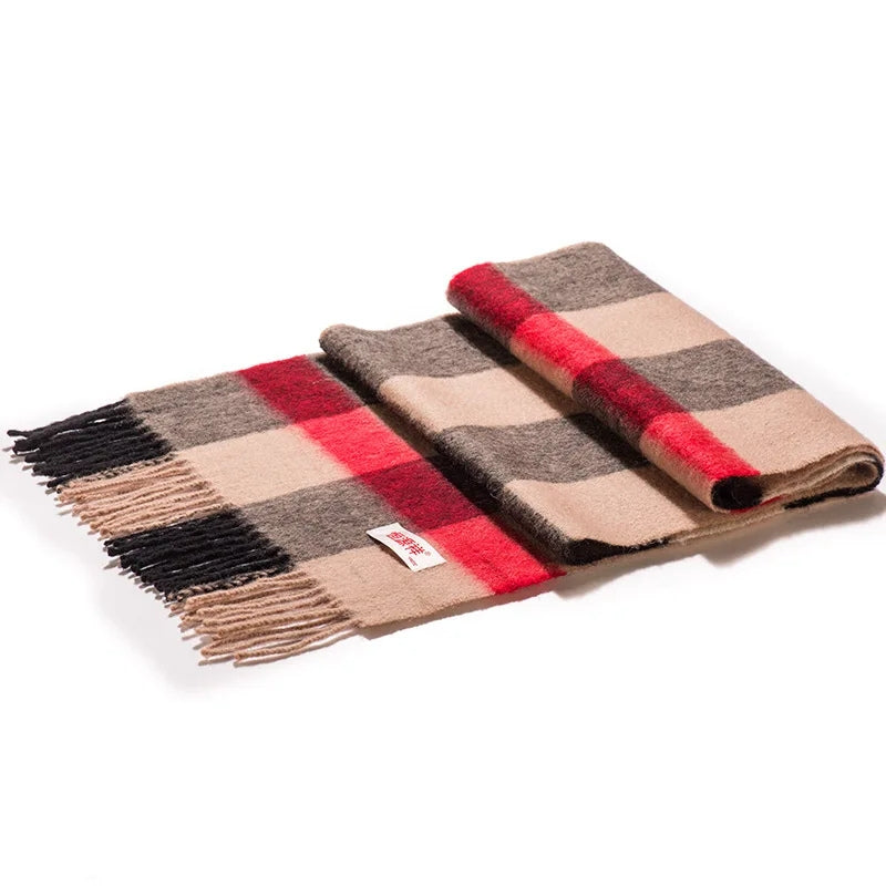 Echarpe Laine à Carreaux Homme