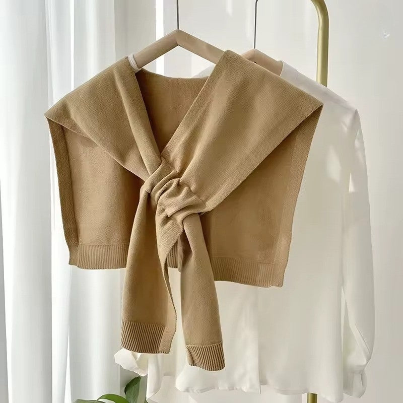 Mini Châle Tricotée - Beige Sable - 90x45cm