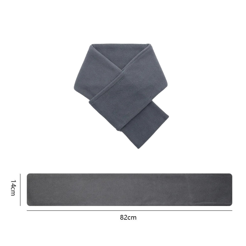 Echarpe Courte Polaire Homme guide des dimensions - Gris Clair - Vert Olive - Beige Clair - Gris Foncé - Bleu Marine - Anthracite - Marron Foncé - Bordeaux