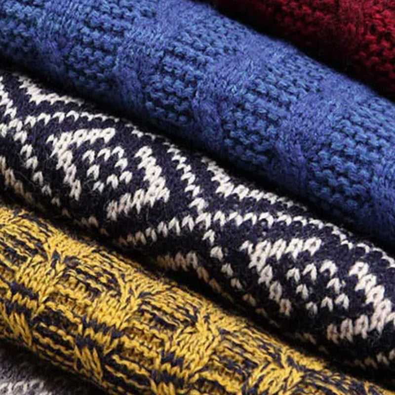 Echarpe Homme Motif Jacquard