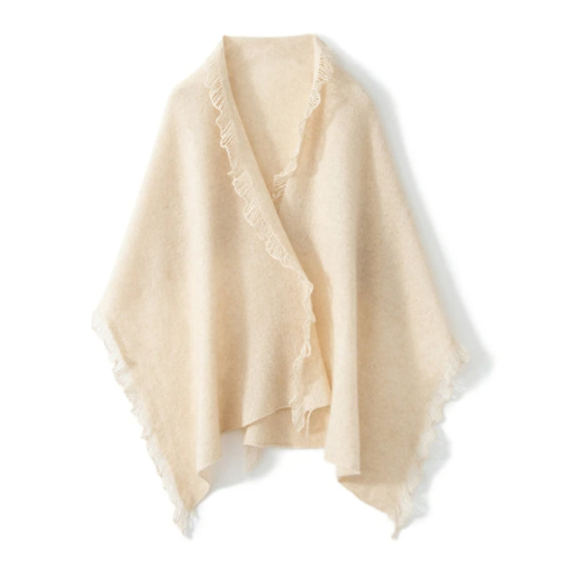 Etole Beige en Cachemire vue de face - Beige