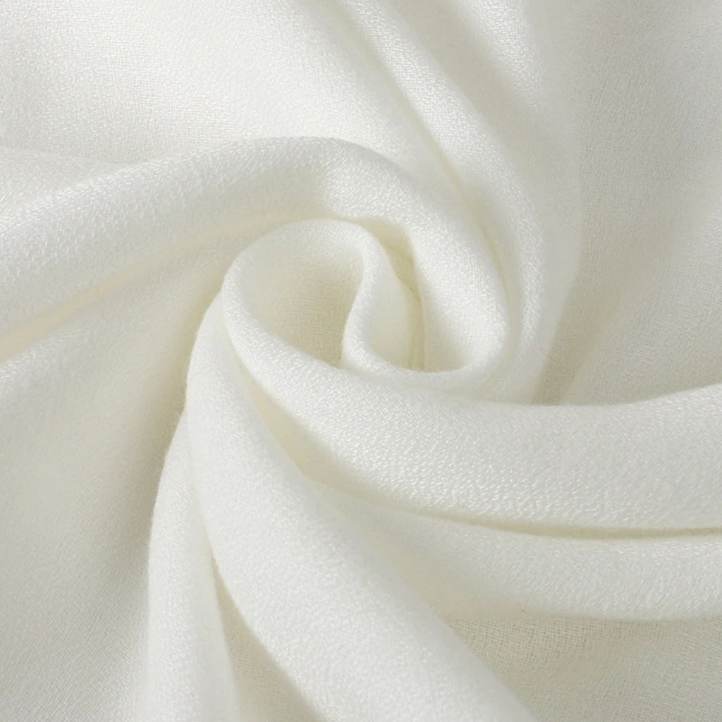 Etole Châle Blanc gros plan tissu - Blanc