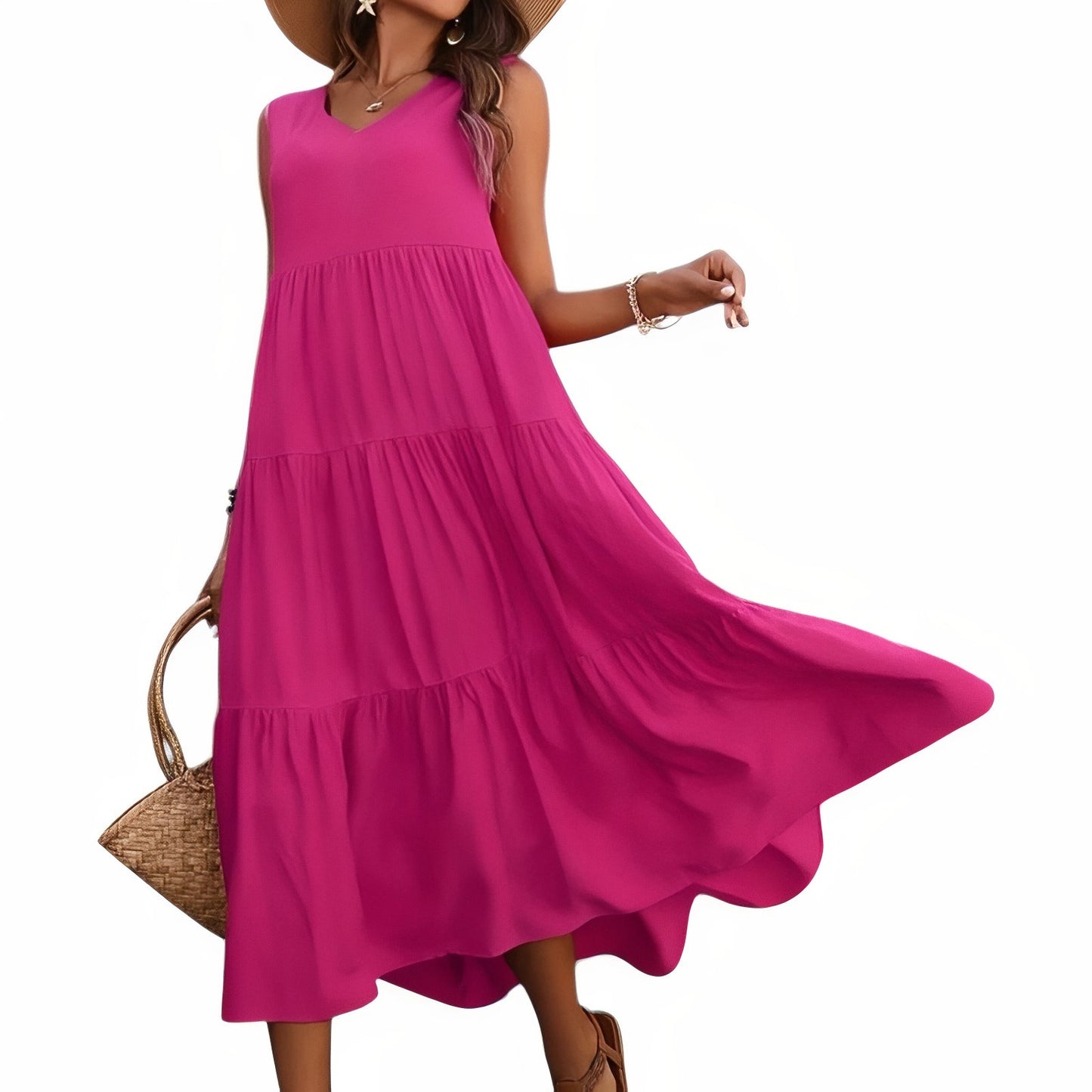 Robe de Plage à Volant