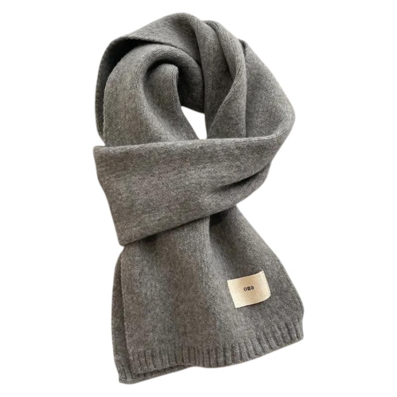 Echarpe Fine Femme Couleur Unie - Gris Clair - 160x20cm