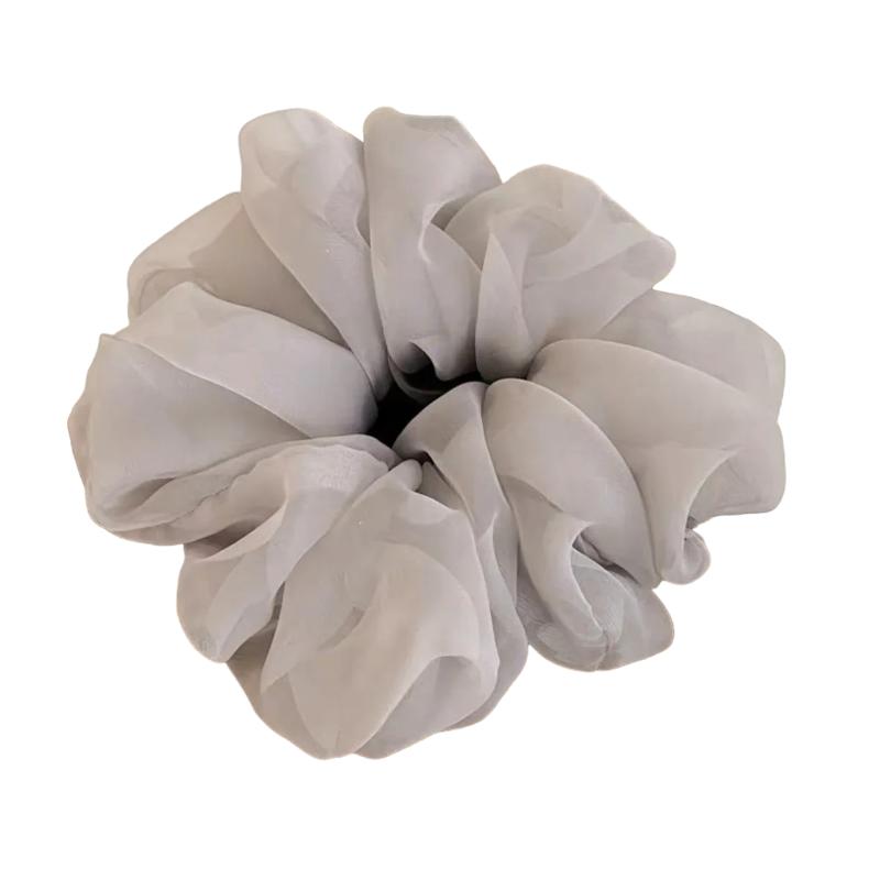 Chouchou Froufrou Uni Gris Clair 