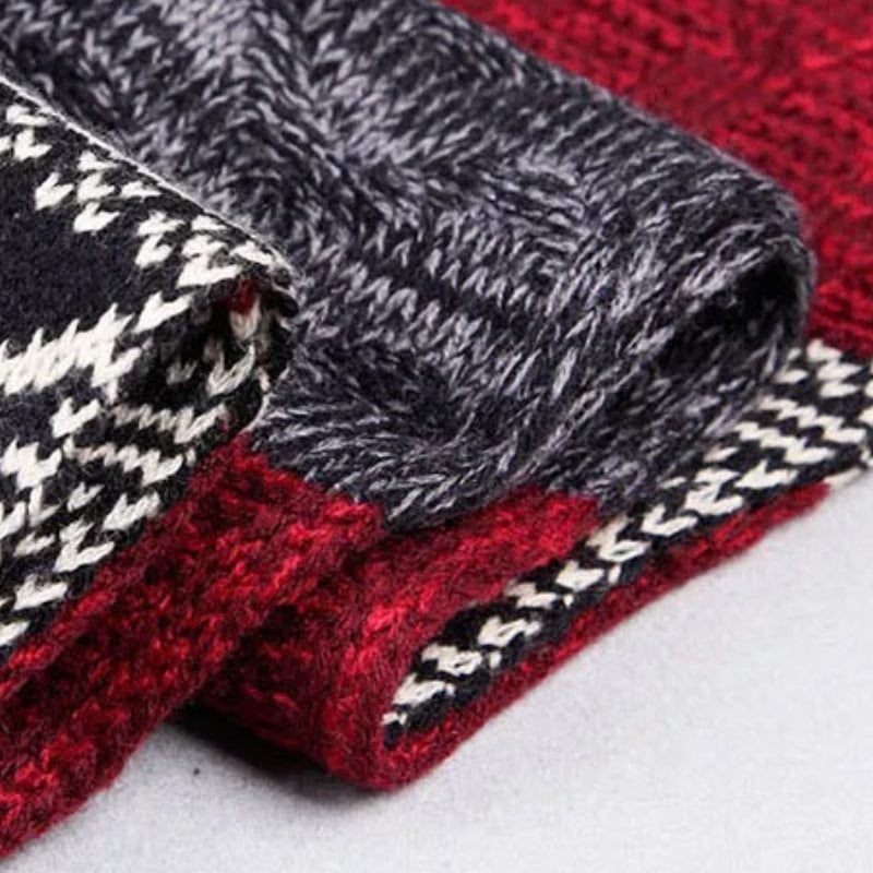 Echarpe Homme Motif Jacquard