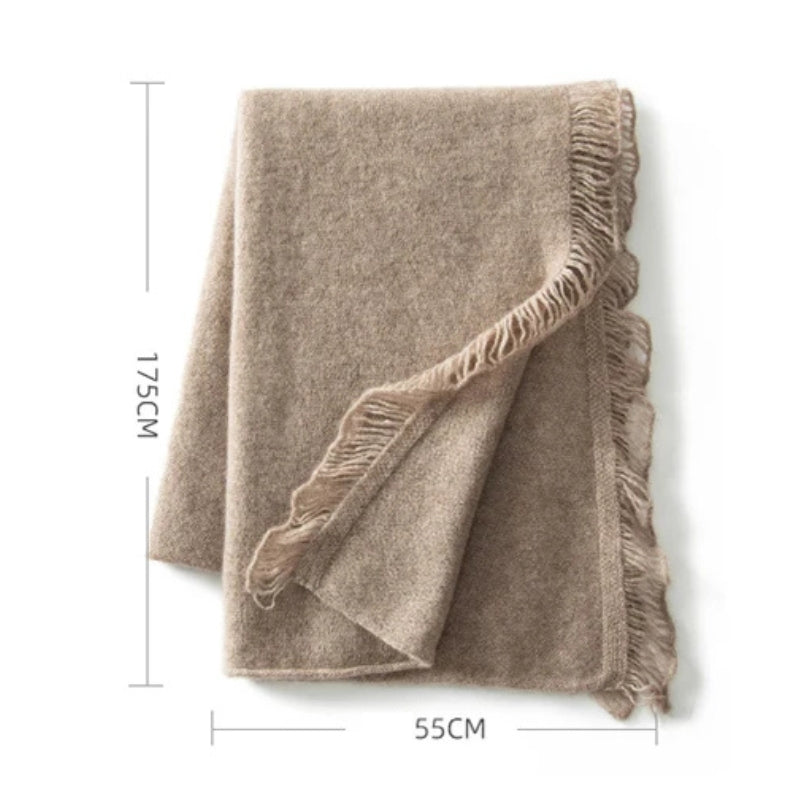 Etole Beige en Cachemire guide des dimensions - Beige