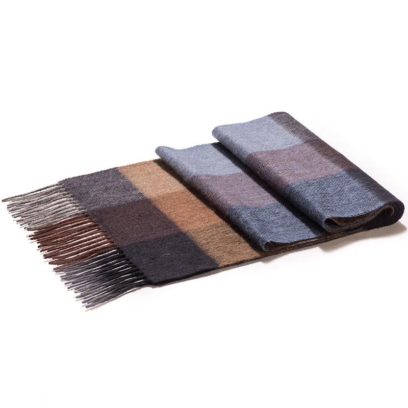 Echarpe Laine à Carreaux Homme