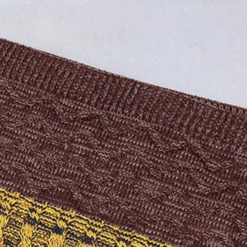 Echarpe Homme Motif Jacquard