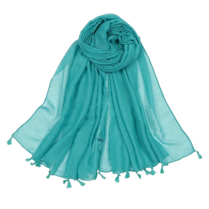 Foulard Viscose Femme - Turquoise Clair - 180*90cm