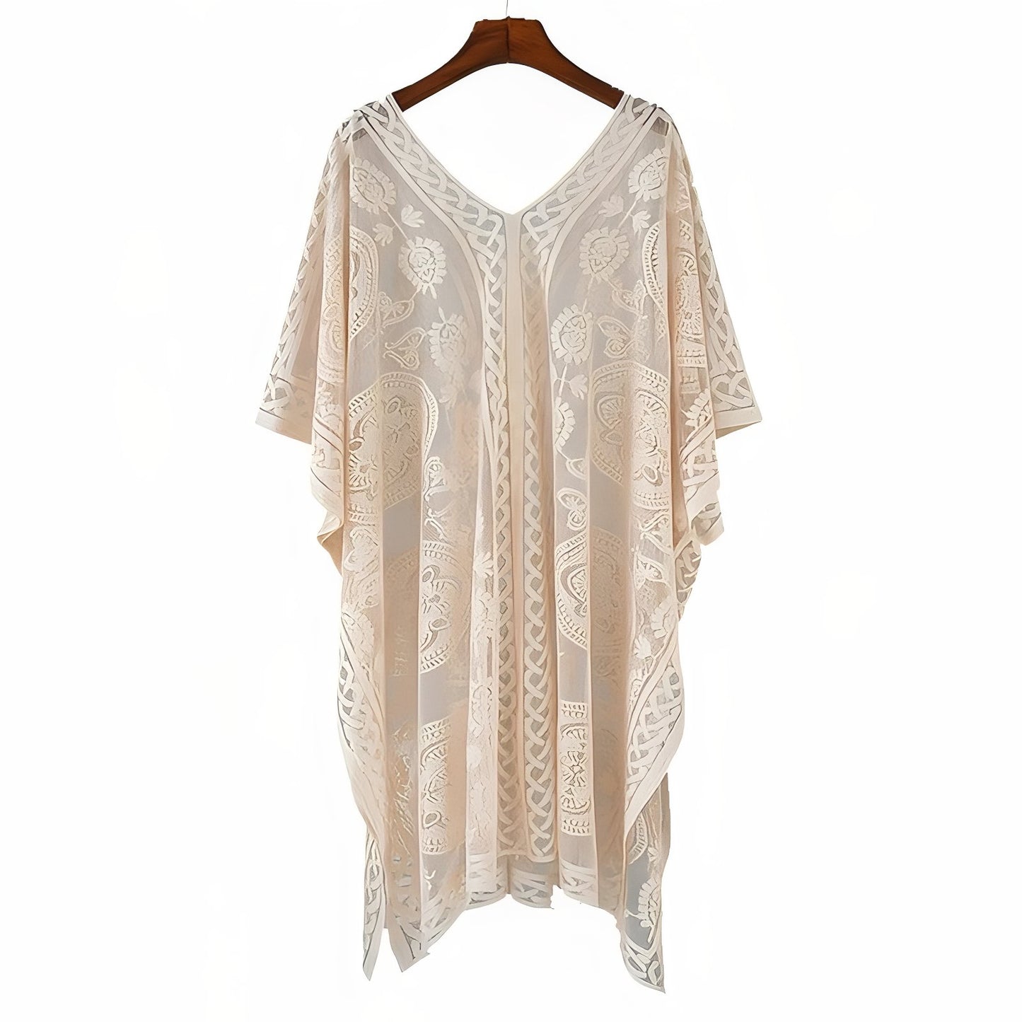 Tunique Robe Paréo Courte en Dentelle