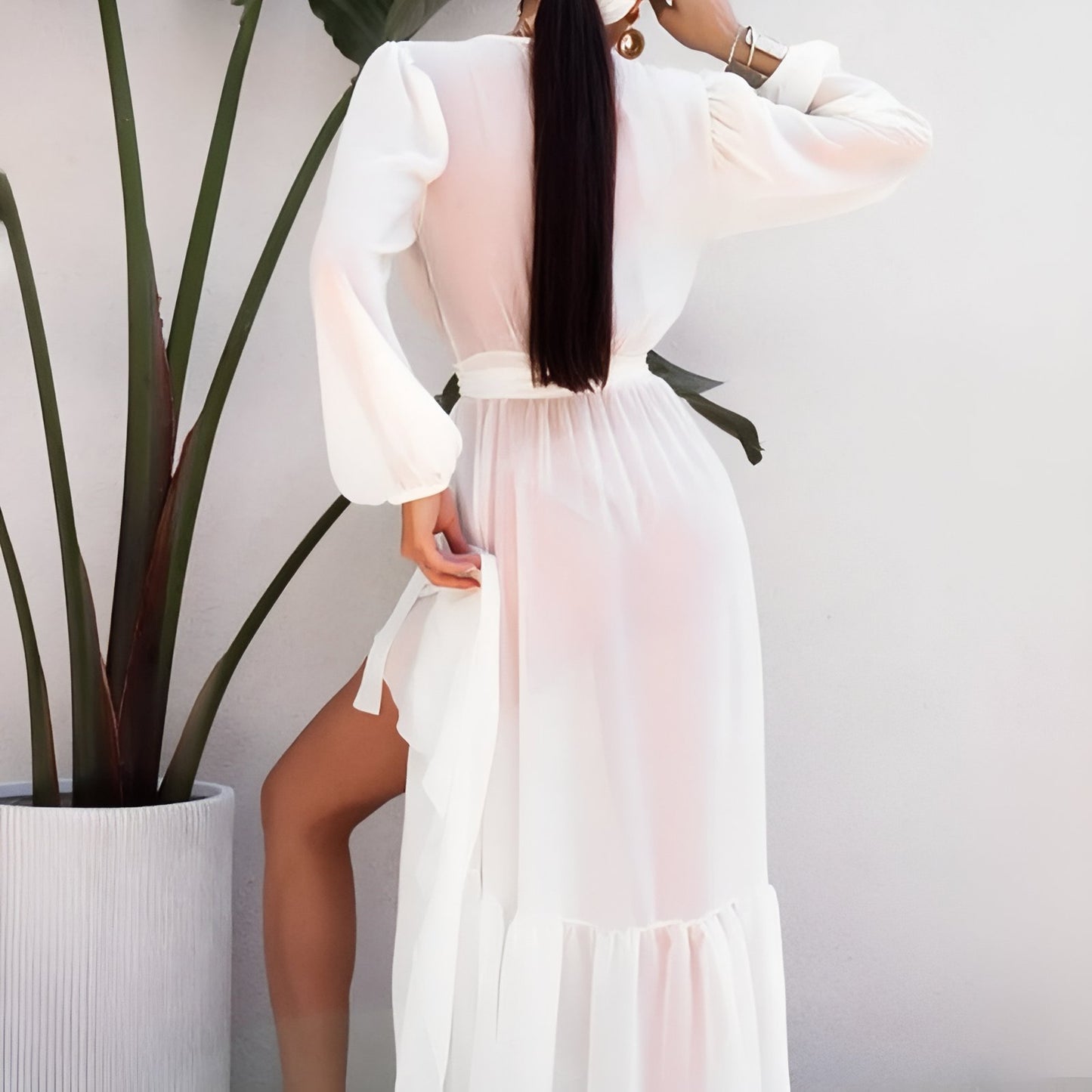 Kimono Chic de Plage uni