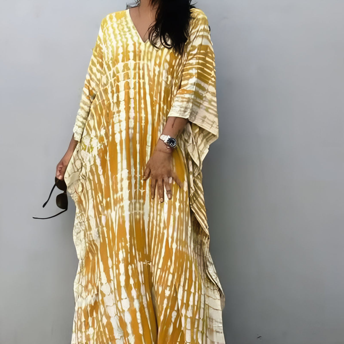 Robe de Plage Boho Style - Jaune Clair - Unique