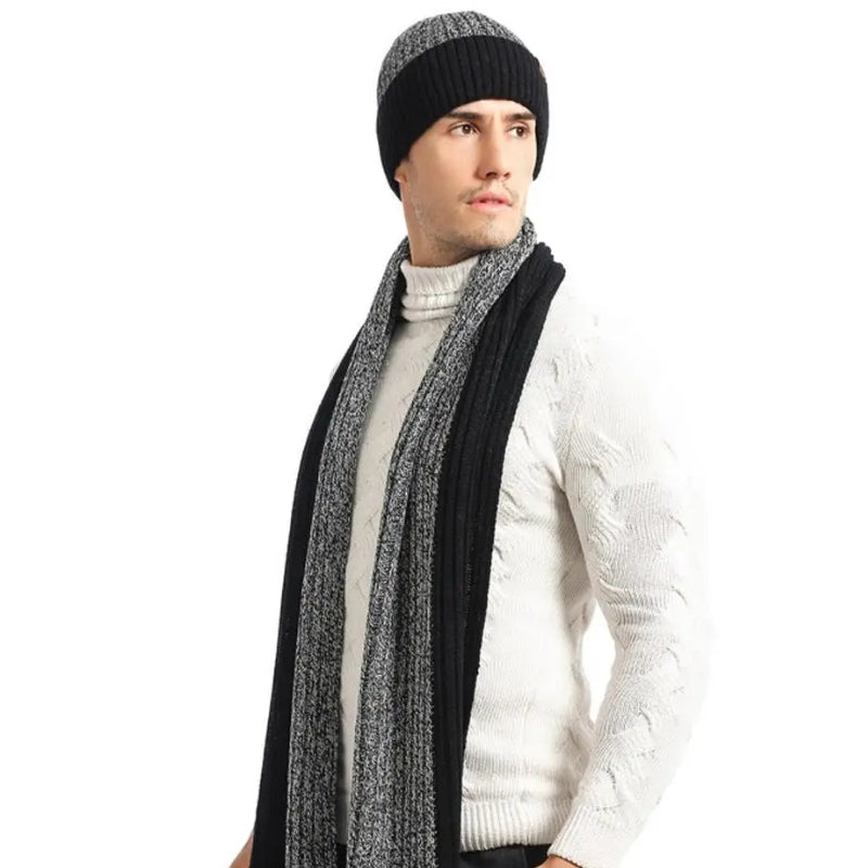 Ensemble Bonnet Echarpe Gant pour Homme
