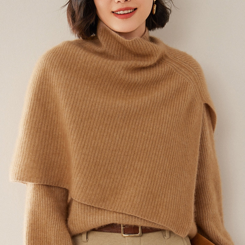 Poncho Cachemire Court