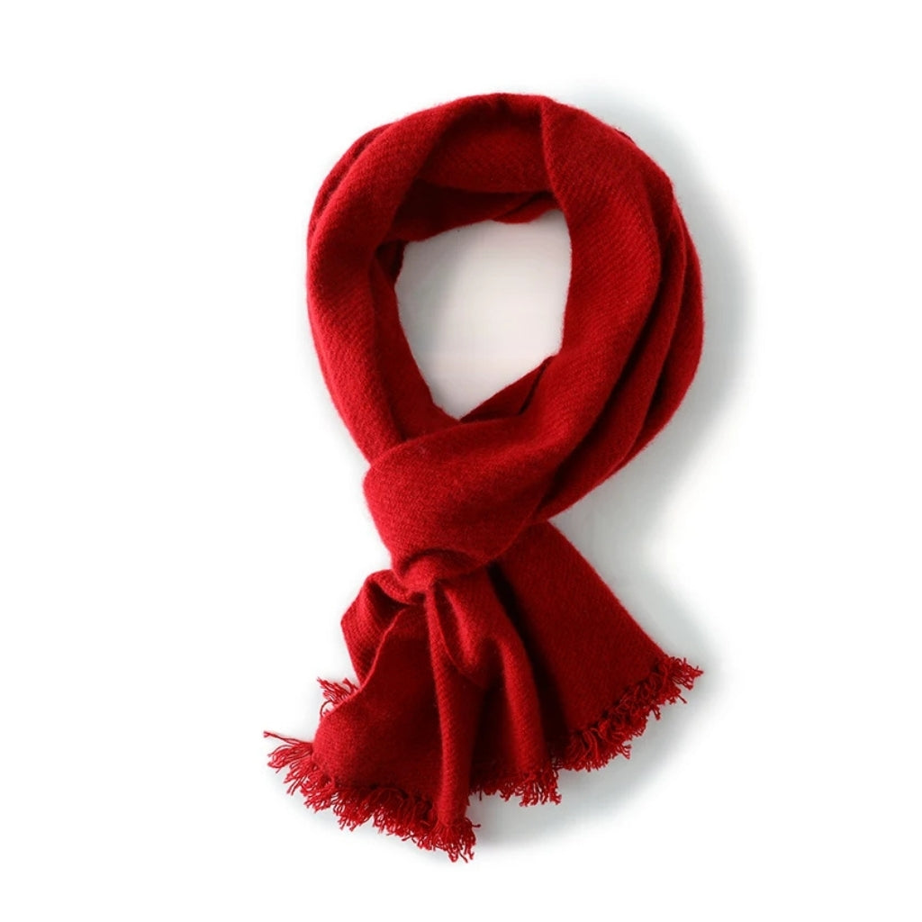 Écharpe Cachemire Rouge Femme - Rouge - 180*35cm
