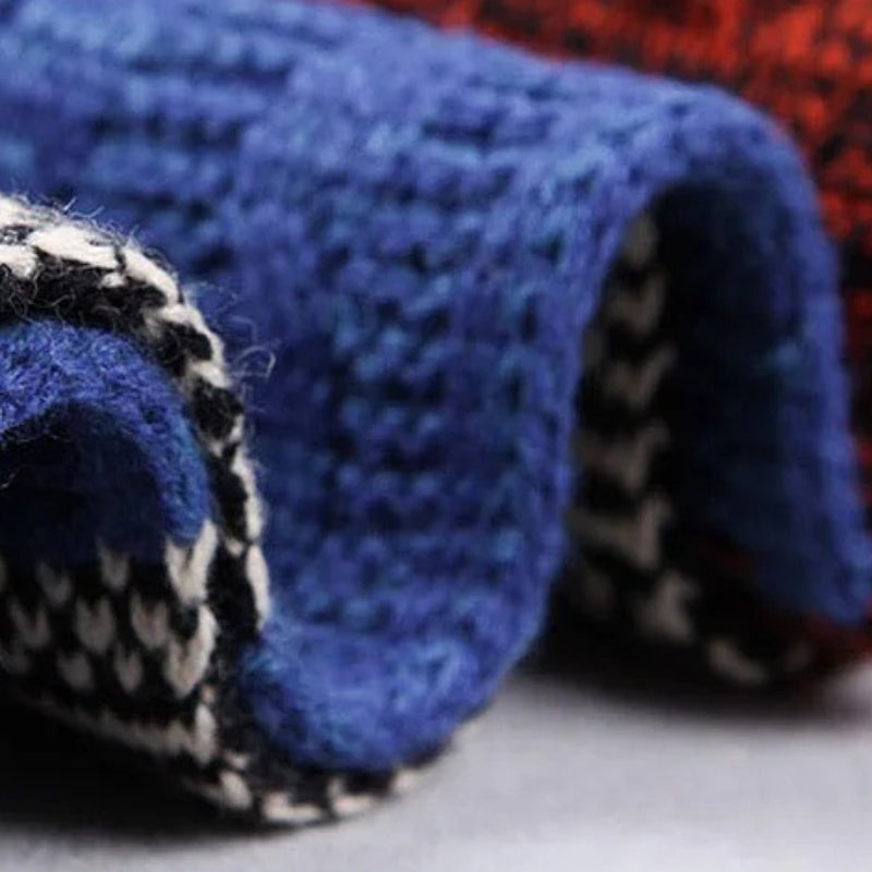 Echarpe Homme Motif Jacquard