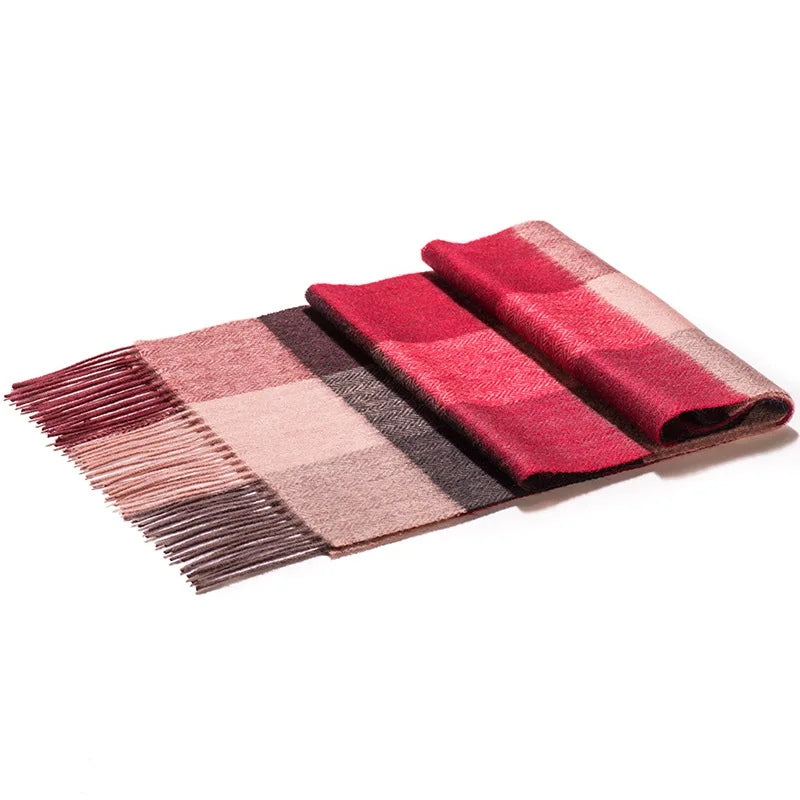 Echarpe Laine à Carreaux Homme