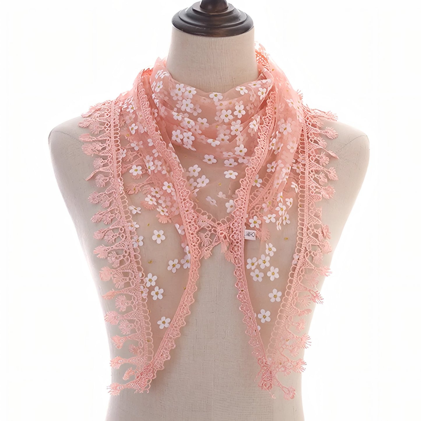 Foulard Triangle Dentelle