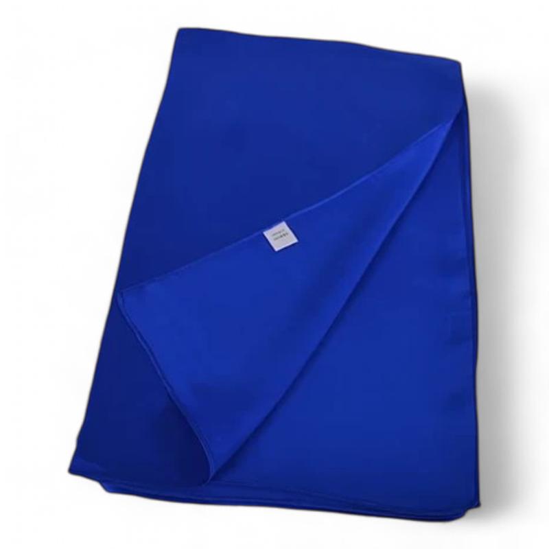 Foulard Soie Femme Chic Bleu Électrique 175*55cm