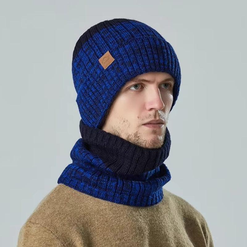 Ensemble Bonnet Snood Tricot Homme 