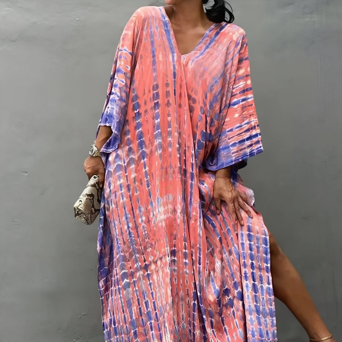 Robe de Plage Boho Style - Rose - Unique