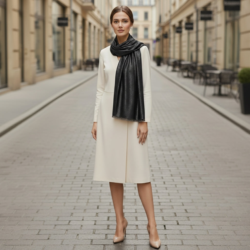 Echarpe Noire Paillette