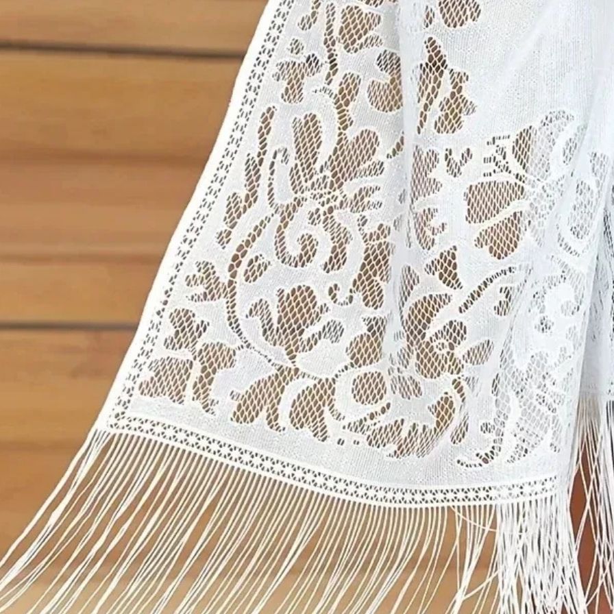 Etole Mariage Dentelle gros plan dentelle - Blanc