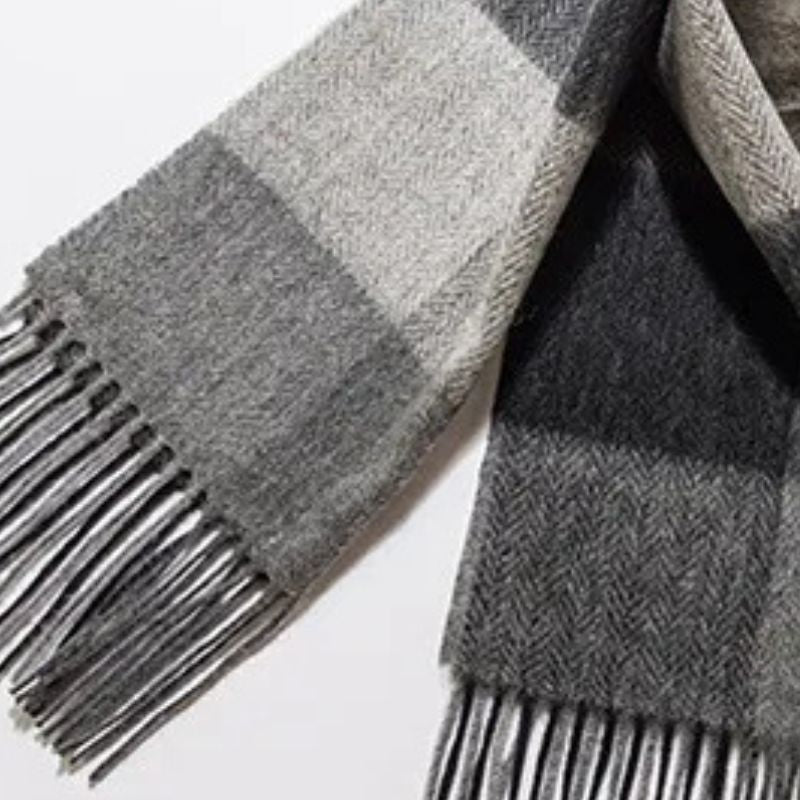 Echarpe Laine à Carreaux Homme